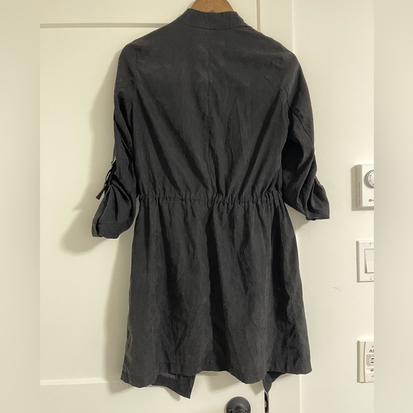 ZARA STONE WASHED OVERCOAT - Picture 2 of 2